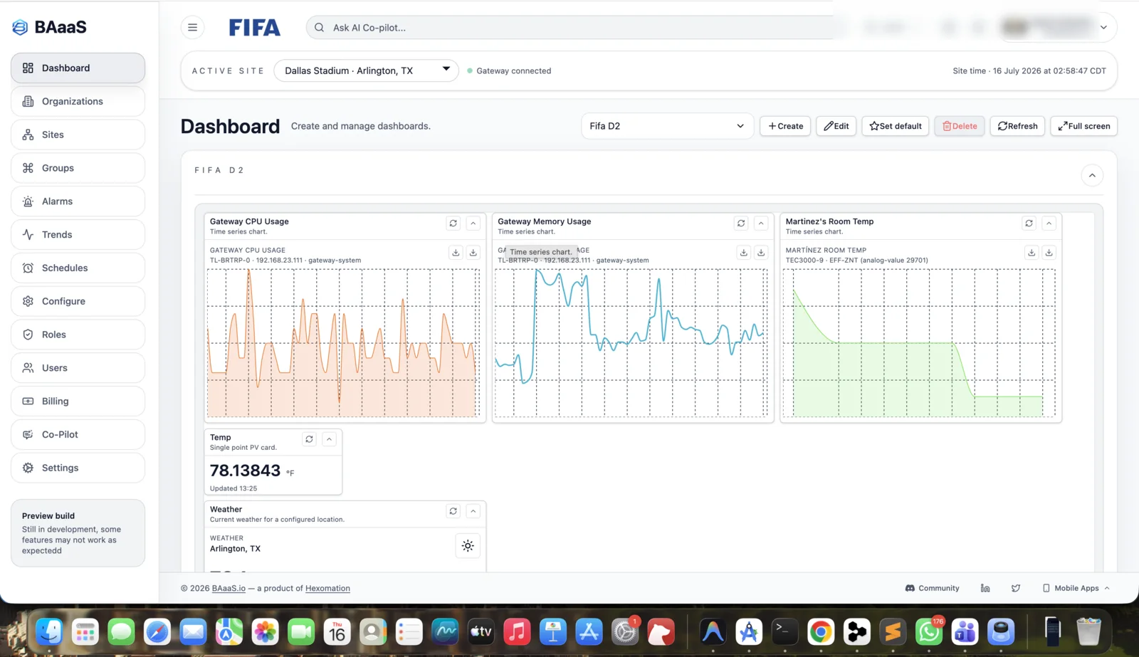 BAaaS.io analytics dashboard screenshot