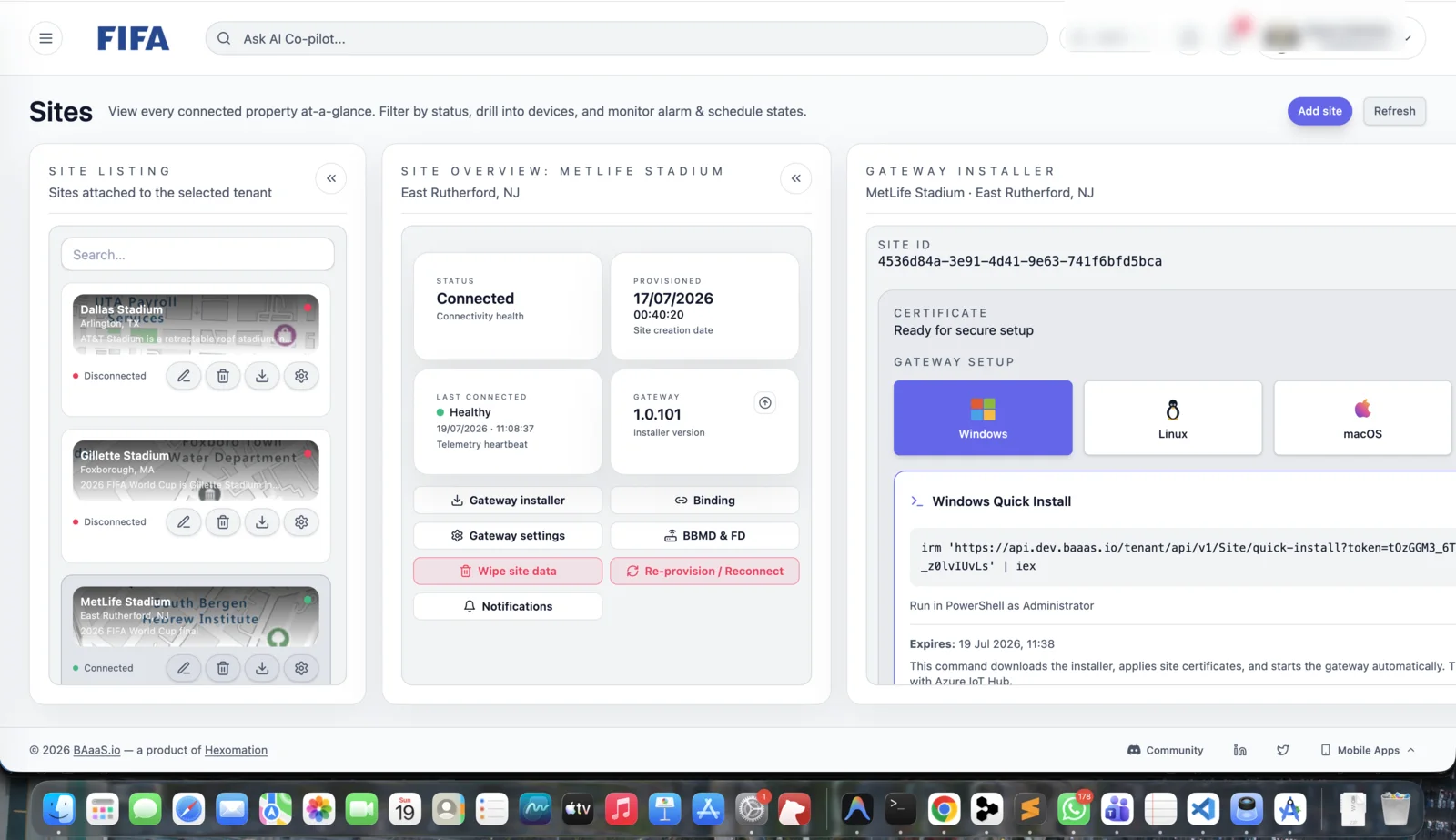 BAaaS.io cloud architecture diagram screenshot