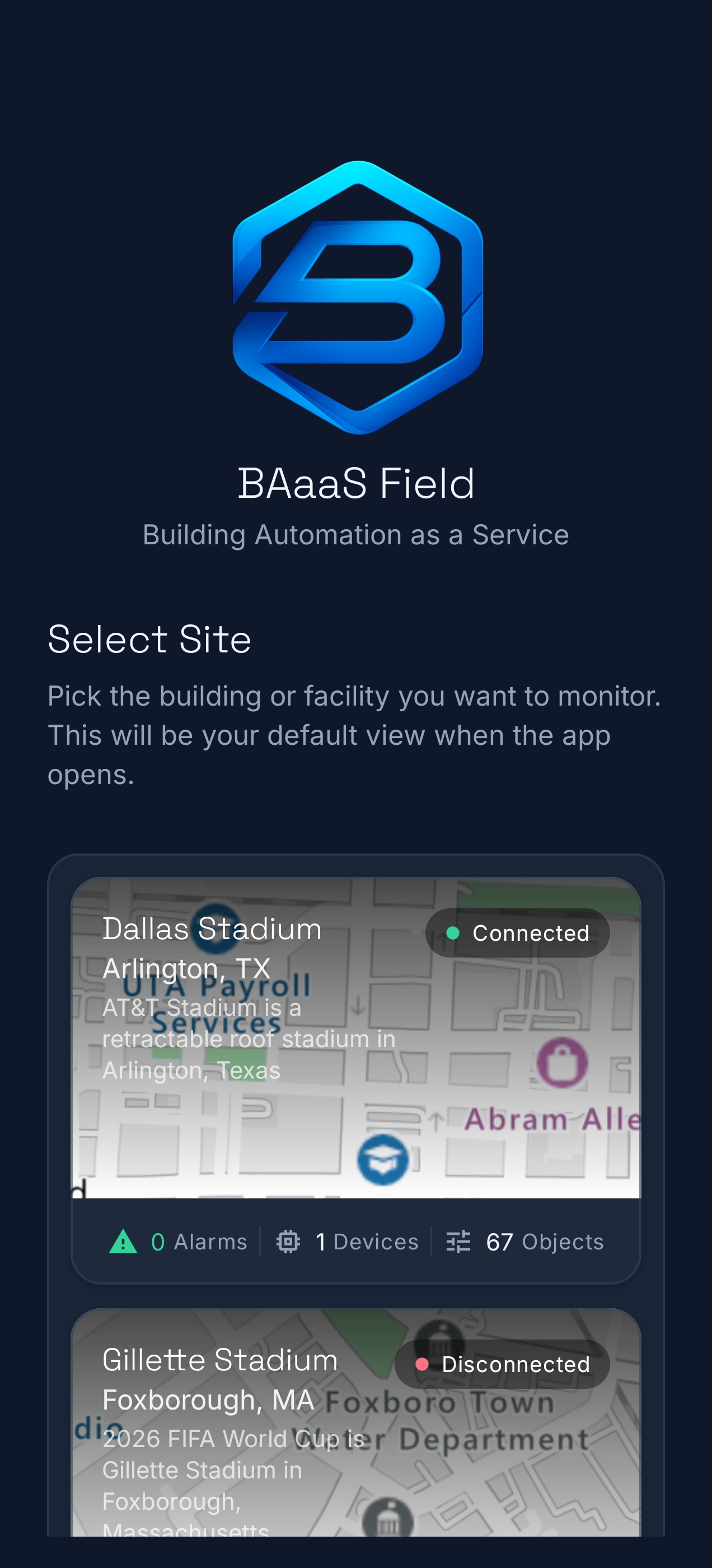 Site Live Dashboard